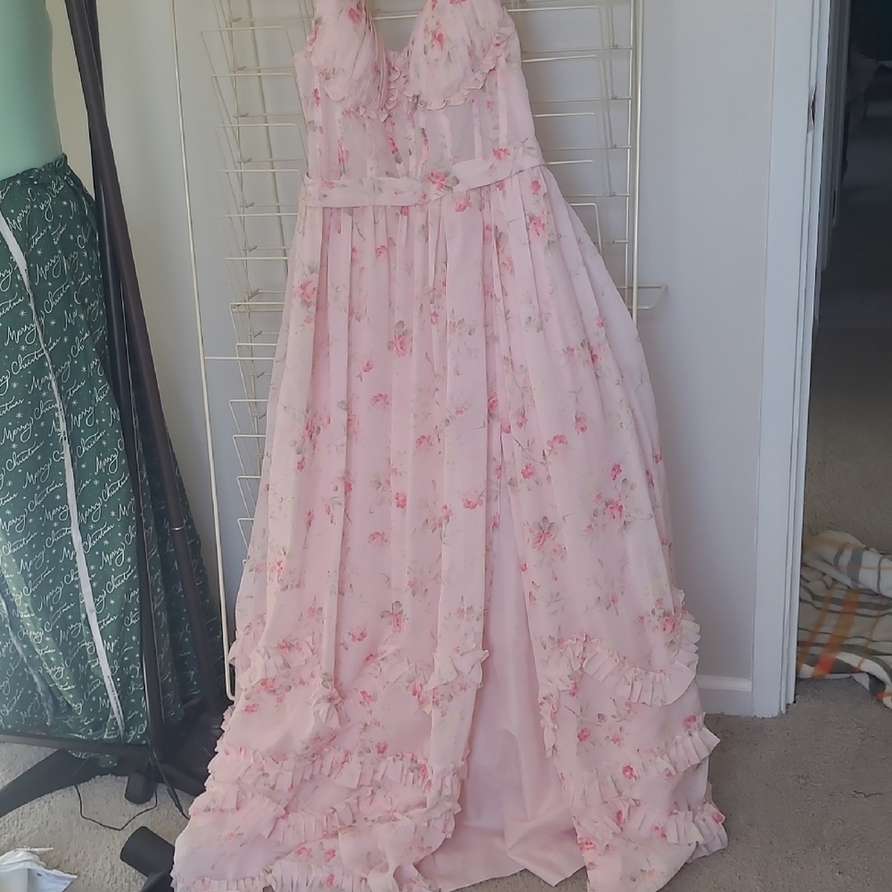 Pink Flower Dress